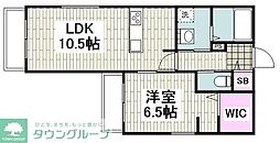 Maison Chelsea 2階1LDKの間取り