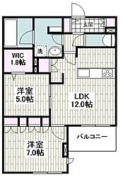 鎌倉静庵 2LDKの間取図画像