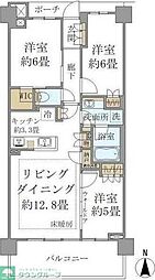ブリリア湘南辻堂海浜公園 3LDKの間取図画像