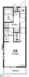 リブリ・リオフラガンシア 1Kの間取図画像