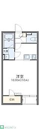レオネクスト淳 1Kの間取図画像