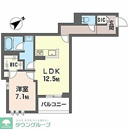MAISON DE HINODE 1LDKの間取図画像