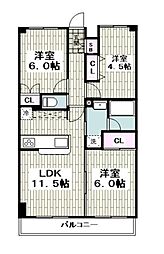ケイ湘南3 3LDKの間取図画像