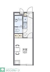 レオパレスノースビレッジ 1Kの間取図画像