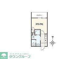 MELDIA新秋津 103 1階1Kの間取り