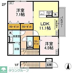 間取図画像 2LDK