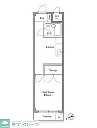 加藤マンション 1Kの間取図画像