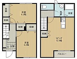 シンフォニア狭山 2LDKの間取図画像