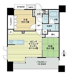 ライオンズ川越新富町 2LDKの間取図画像