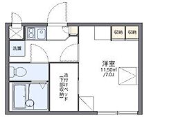 レオパレスコンフォート 1Kの間取図画像