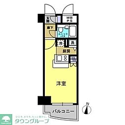 ワコーレ所沢 ワンルームの間取図画像