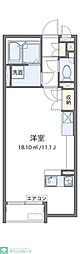 レオパレスミランダけやき台 ワンルームの間取図画像