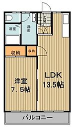 メゾンイシダ 1LDKの間取図画像
