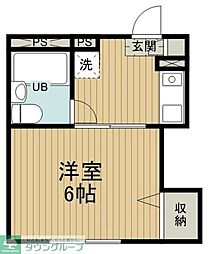 クラヴィエ 1Kの間取図画像