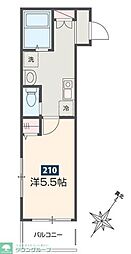 新座市大和田4丁目アパート 1Kの間取図画像
