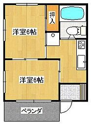 サンパレス 2Kの間取図画像
