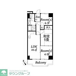 シュターンハイム第2 3LDKの間取図画像