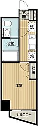 スカイコートパレス一橋学園 1Kの間取図画像