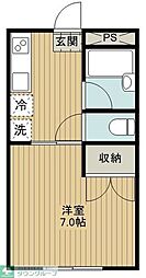 ベルエアーガーデン6 1Kの間取図画像