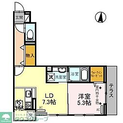 ウィングランデ 1LDKの間取図画像