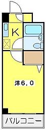 ミパラシオ 1Kの間取図画像