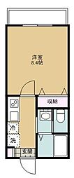 ベルメゾン航空公園 1Kの間取図画像