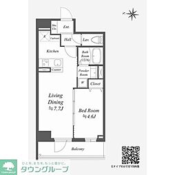 AlphaPrime東陽町 1LDKの間取図画像