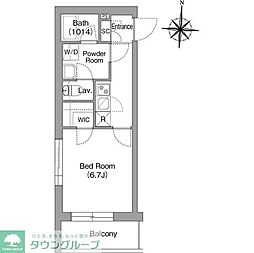 墨田区亀沢2丁目マンション 1Kの間取図画像