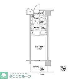 コンフォリア南砂町 1Kの間取図画像