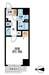 HF錦糸町レジデンス 1Kの間取図画像