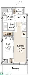 KI-LIGHT錦糸町 1DKの間取図画像
