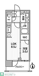 台東区元浅草1丁目マンション 1LDKの間取図画像