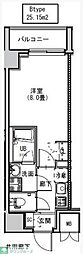 S-RESIDENCE両国avenue 1Kの間取図画像