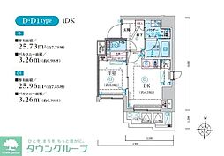 墨田区本所4丁目マンション 1DKの間取図画像