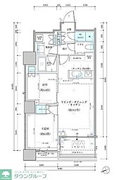 パークタワー勝どきサウス 2LDKの間取図画像