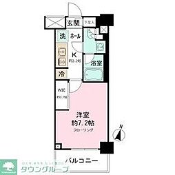 JPnoie亀戸 1Kの間取図画像