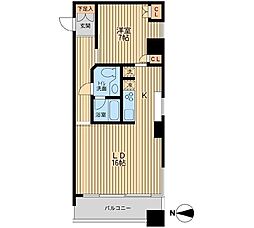 ドゥーエ清澄白河 1LDKの間取図画像