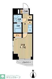ドゥーエ東陽町 1Kの間取図画像