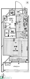 メインステージ両国駅前 1Kの間取図画像