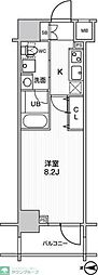 ステージグランデ錦糸町2 1Kの間取図画像