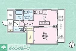 THEROOM 1LDKの間取図画像