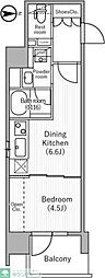 台東区元浅草4丁目マンション 1DKの間取図画像