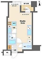 コンフォリア銀座EAST ワンルームの間取図画像