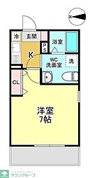 アーバンステージ清澄白河3 1Kの間取図画像