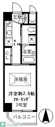 グリーンリバー千歳 1Kの間取図画像