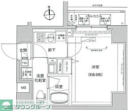 アイルプレミアム向島イースト 1Kの間取図画像