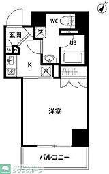 ボンナチュール入谷 1Kの間取図画像