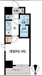 KDXレジデンス大島 1Kの間取図画像
