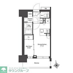 ＨＦ八広レジデンス 4階1DKの間取り