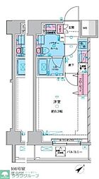 GENOVIA三ノ輪IIIskygarden 1階1Kの間取り